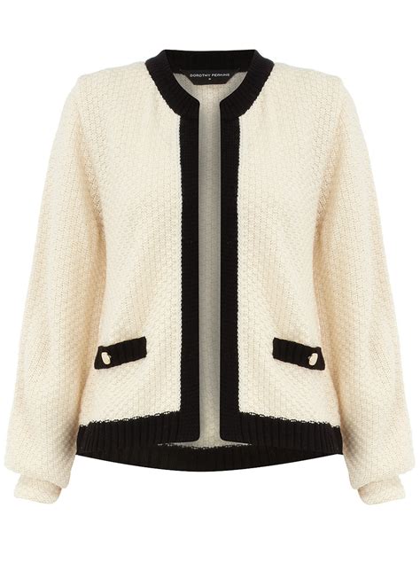 chanel white cardigan.